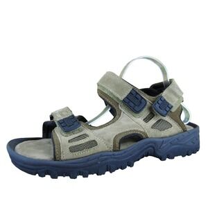 Cherokee Men‎  Sport Sandals Brown Leather Size 10.5 Medium Gently Used 2025